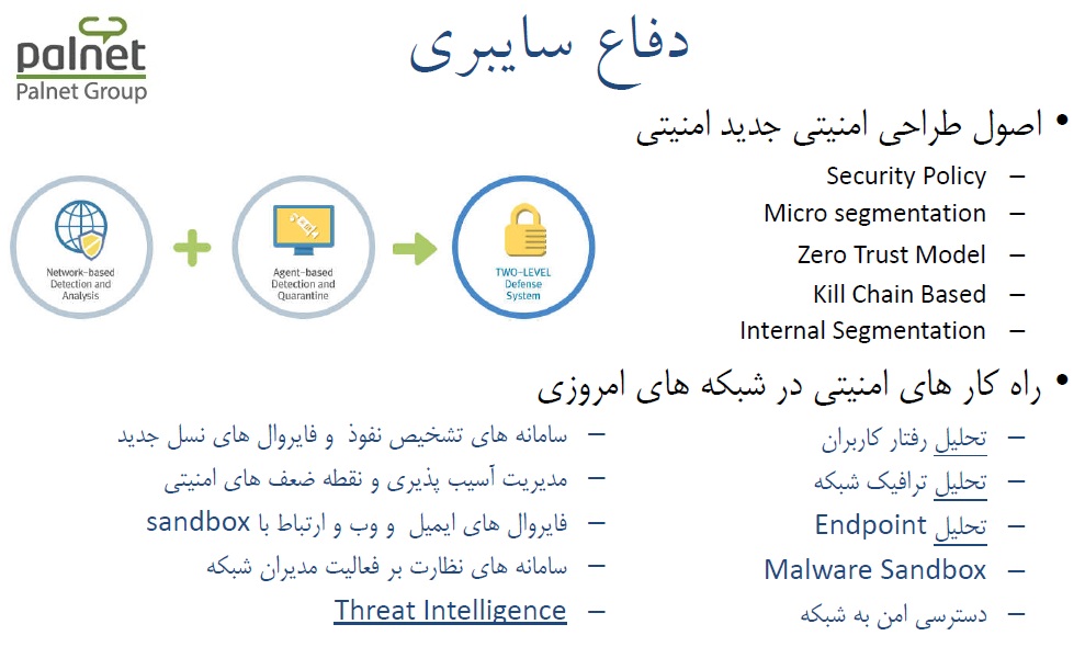 محافظت امنیتی تحت عنوان معماري Defensible Architecture تمرکز بر محافظت چند لایه اي و روش هاي مدرن طراحی راه کار هاي نوین مقابله با نفوذ و حملات سایبري