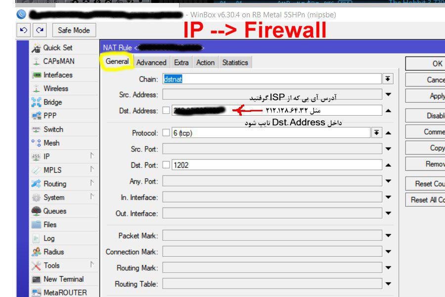 مطلب می خواهیم آمورش پورت فورواردینگ در فایروال میکروتیک Mikrotik Port Forwarding با سمت یکی از سرورهای داخل شبکه را بصورت تصویری ارائه دهیم تا کارشناسان آی تی و نیروهای پشتیبان نتورک و هلپ دسک